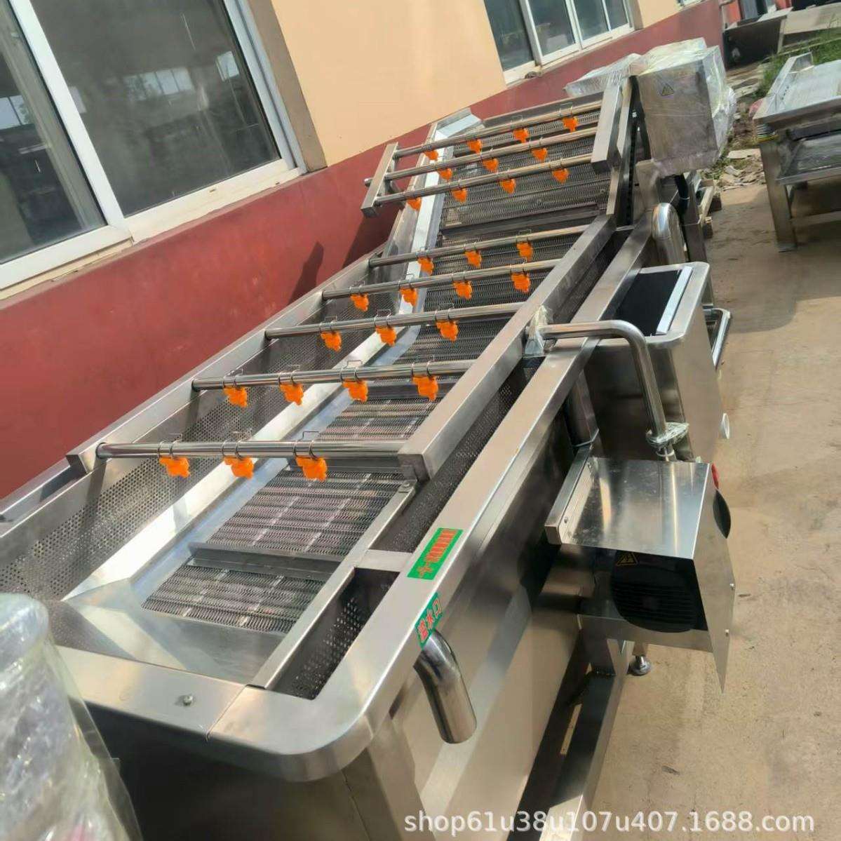 商用喷淋式西梅干葡萄干清洗机果蔬脆加工气泡清洗设备预制菜清洗