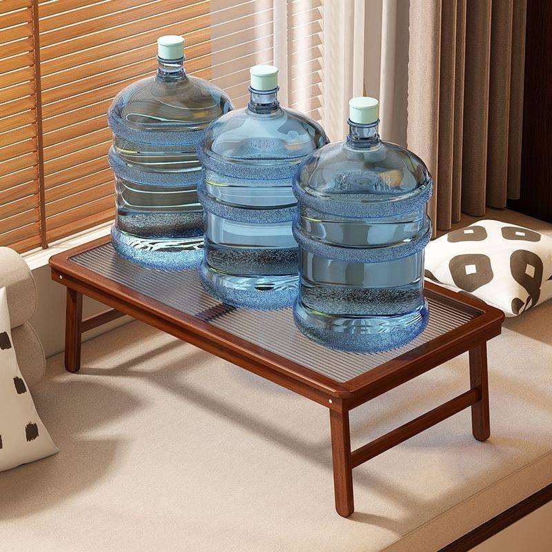 可折叠桌子家用飘窗桌中式榻榻米小茶几免安装便携式实木炕几矮桌