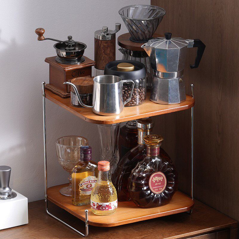 杯架杯子收纳置物架桌面茶杯架子茶具收纳架咖啡角餐.边柜水杯架