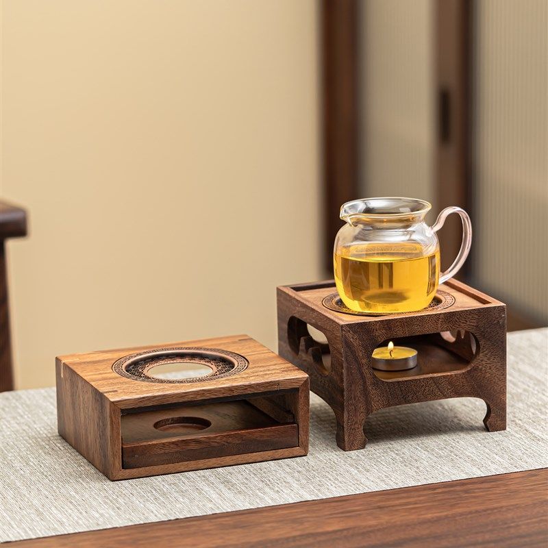 木质温茶炉中式暖茶炉茶壶底座温茶花茶保温提梁壶蜡烛加热温茶器,餐饮具,煮茶炉,淘宝优惠券,粉丝福利购,淘宝优惠卷