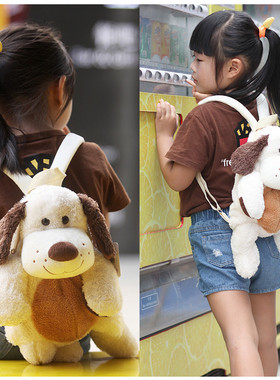 幼儿园双肩包1-2-3岁宝宝小书包可爱背包卡通狗公W仔包包男女儿童