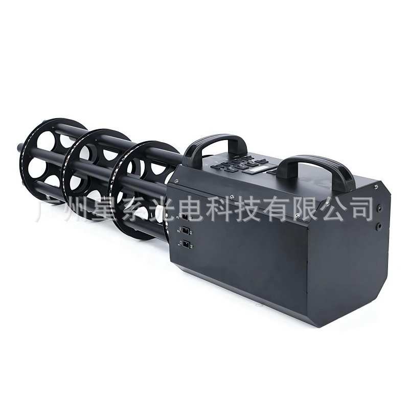 厂家供应酒吧婚庆庆典用电子礼炮喷纸机LED加特林电子礼炮枪图片