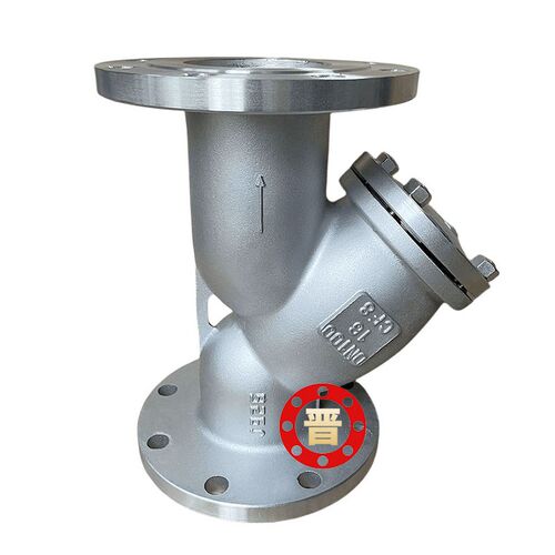 304/316L不锈钢法兰Y型过滤器GL41W-16P工业管道蒸汽除污阀门5080
