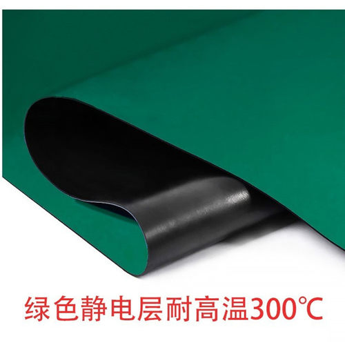 绿色橡胶垫防静电绝缘垫橡皮垫工作台户外防滑歺桌垫耐高温维修垫