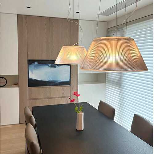 意大利设计师Flos Romeo Moon玻璃餐厅吊灯中古卧室吧台书房灯具