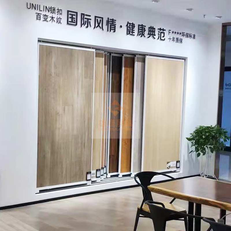 木地板展示架定制金属瓷砖推拉门展具板材石材滑动架可移动立式图片