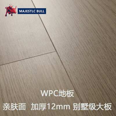 WPC木塑地板12mm客厅卧室环保ABA结构无甲醛V型wpc石塑锁扣地板
