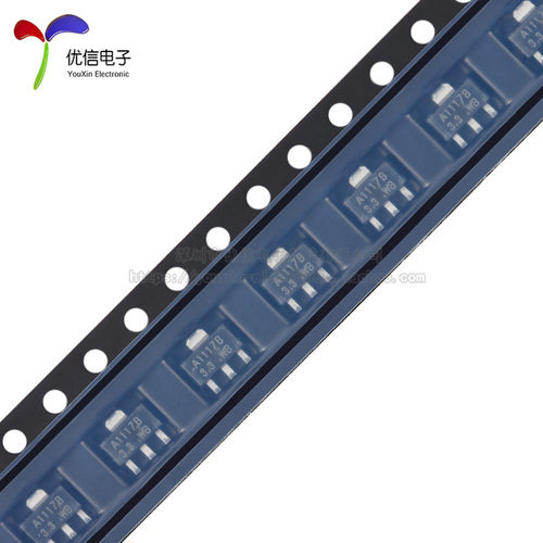 原装正品 CJA1117B-3.3 SOT-89 3.3V 1A 低压差线性稳压器(5只)