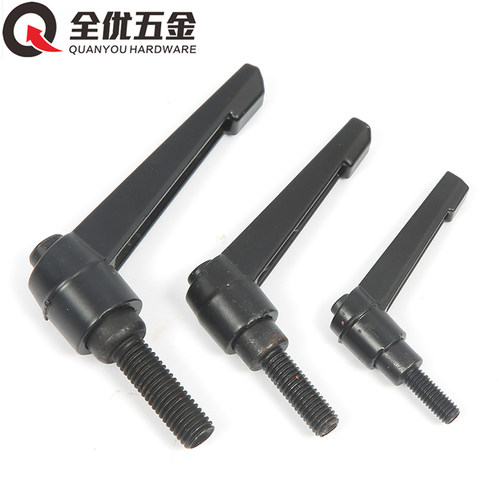 可调位紧定手柄 7字型把手L型可调手柄螺丝 内外螺纹 M8 M10 M12
