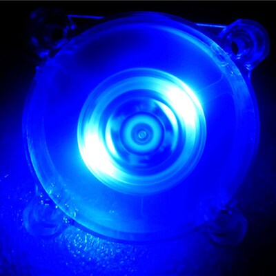 3D打印机配件 2510/3010/4010喉管喷头散热风扇透明发蓝光12v24v