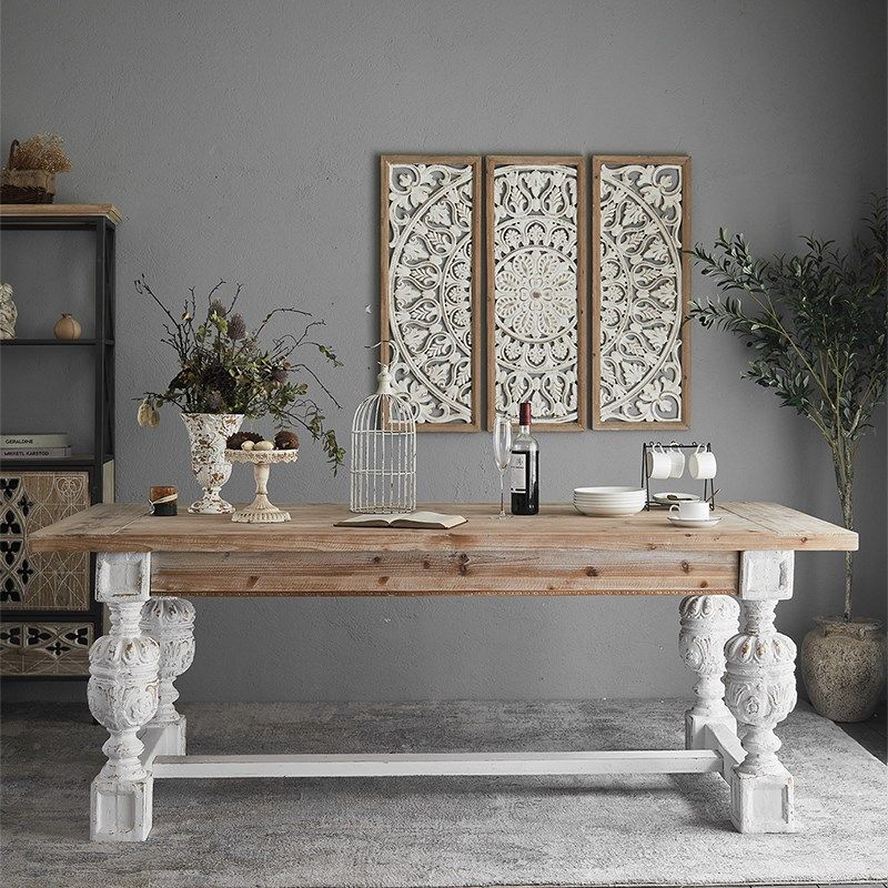 美式现代做旧边几茶几客厅沙发边几民宿酒店卧室角几实木雕花设计,住宅家具,角几/边几,淘宝优惠券,粉丝福利购,淘宝优惠卷