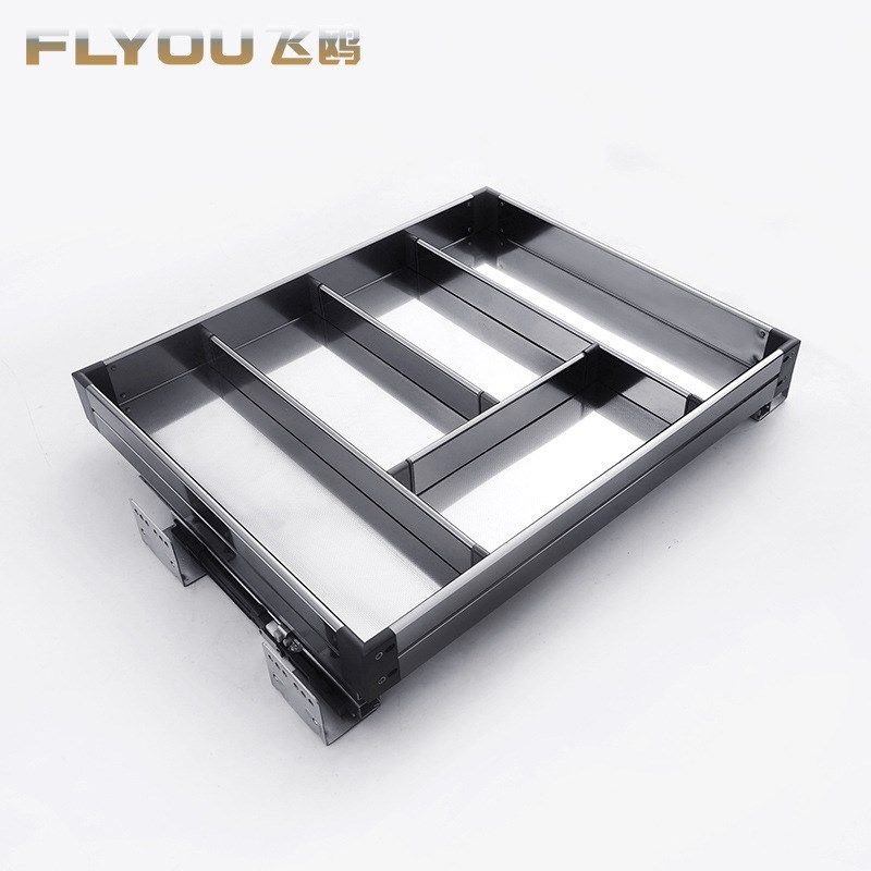 飞鸥厨柜三层拉篮套装厨房碗碟篮内置橱柜抽屉式工具收纳置物架,家装主材,拉篮,淘宝优惠券,粉丝福利购,淘宝优惠卷