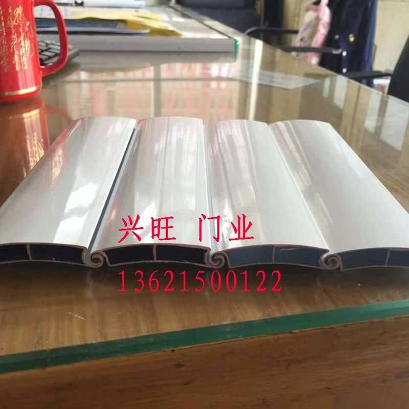 电动铝合a金卷帘门别墅仿木纹车库门铝合金型材双层中空静音遥控