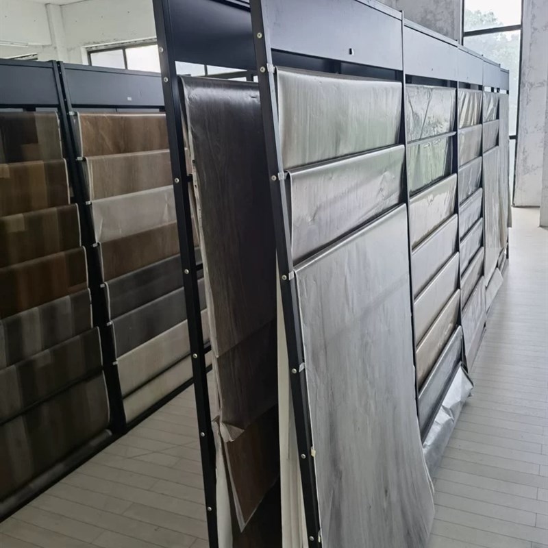木皮展示架 布艺窗帘墙布墙纸展架 夏被凉被N吊卡落地可移动陈列
