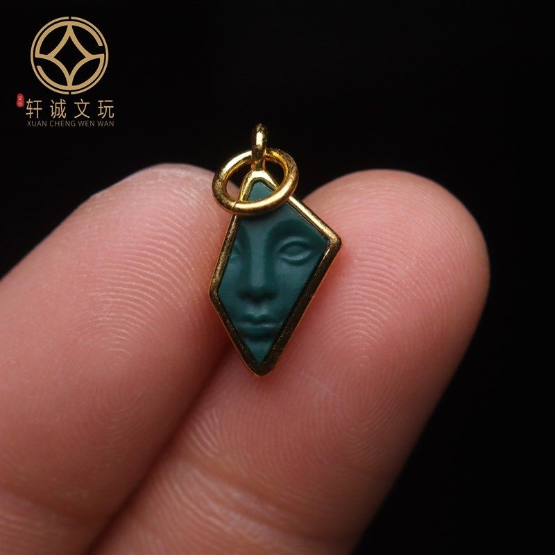 古法金配件琉璃科技松一念吊坠牌子卡子散珠DIY文玩配饰配件饰品,饰品/流行首饰/时尚饰品新,颈饰,淘宝优惠券,粉丝福利购,淘宝优惠卷