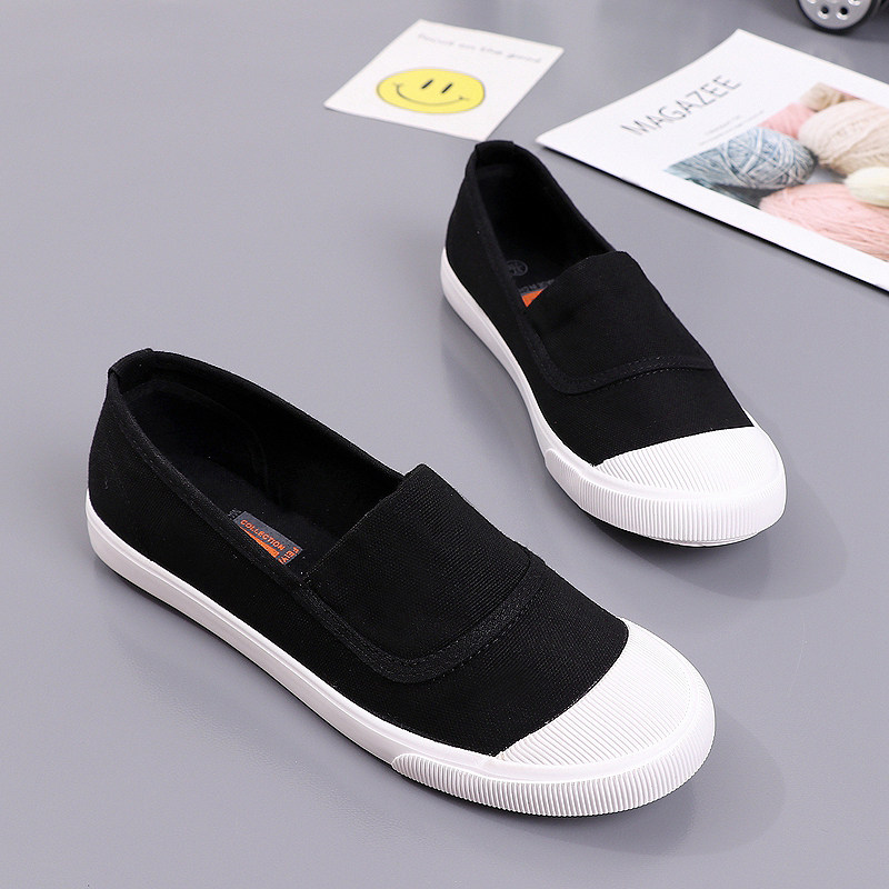 情侣款夏薄款小白布鞋潮流懒人男鞋子学生浅口单鞋港味情侣帆布鞋,女鞋,帆布鞋,淘宝优惠券,粉丝福利购,淘宝优惠卷