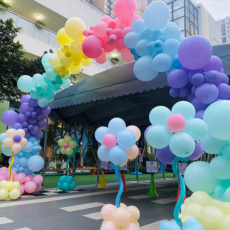毕业季儿童气球拱门立柱u装饰场景布置学校幼儿园商场门店仪式感