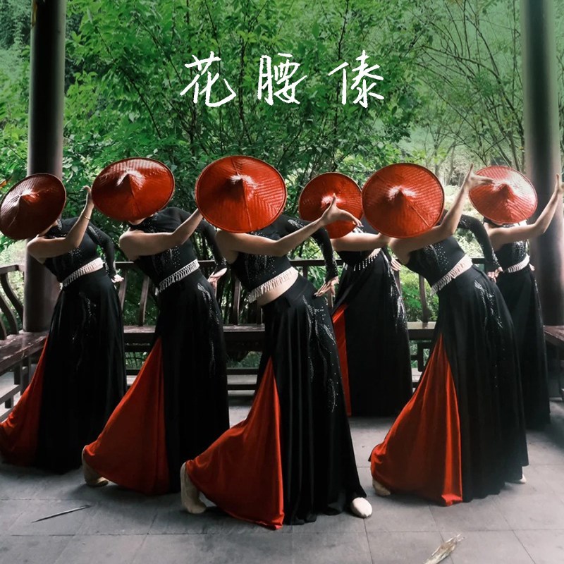 新品傣族舞蹈服装儿童舞蹈u演出表演服西双版纳孔雀舞鱼尾剧目服