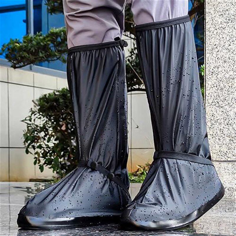 新款雨鞋套防水防滑男款防雨鞋套外穿水鞋女加厚耐磨高筒下雨套鞋