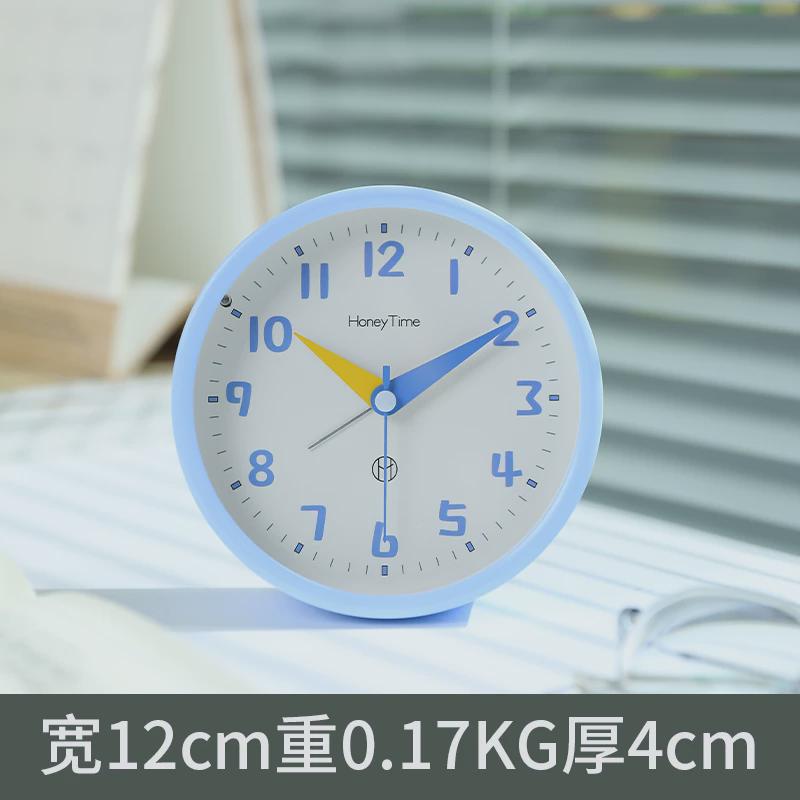 高颜值小闹钟桌面摆放台式静音钟表时钟表办公室座钟小型迷你新款