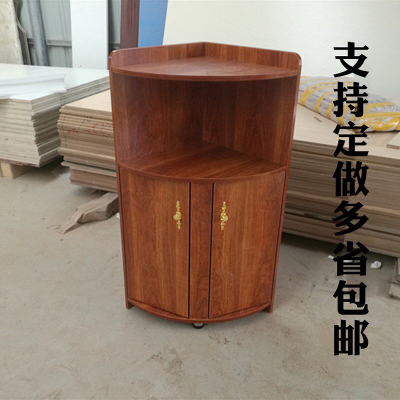 客厅角柜墙角柜三角柜子卧u室转角柜沙发边柜餐厅角落柜弧形带门