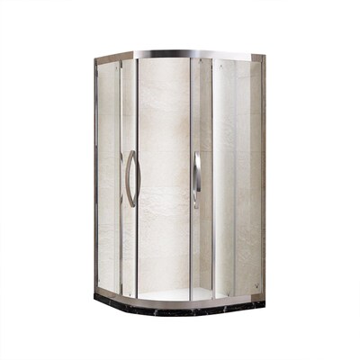 不锈钢淋浴房弧扇形整体浴室玻璃移门卫生间干湿分离隔断门