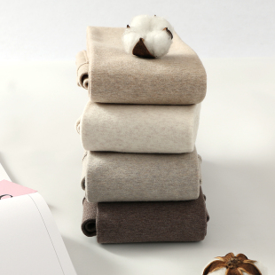 Z袜奶肤咖 秋冬加绒连脚纯色加厚连裤 日系哑光棉打底裤 女外穿薄款