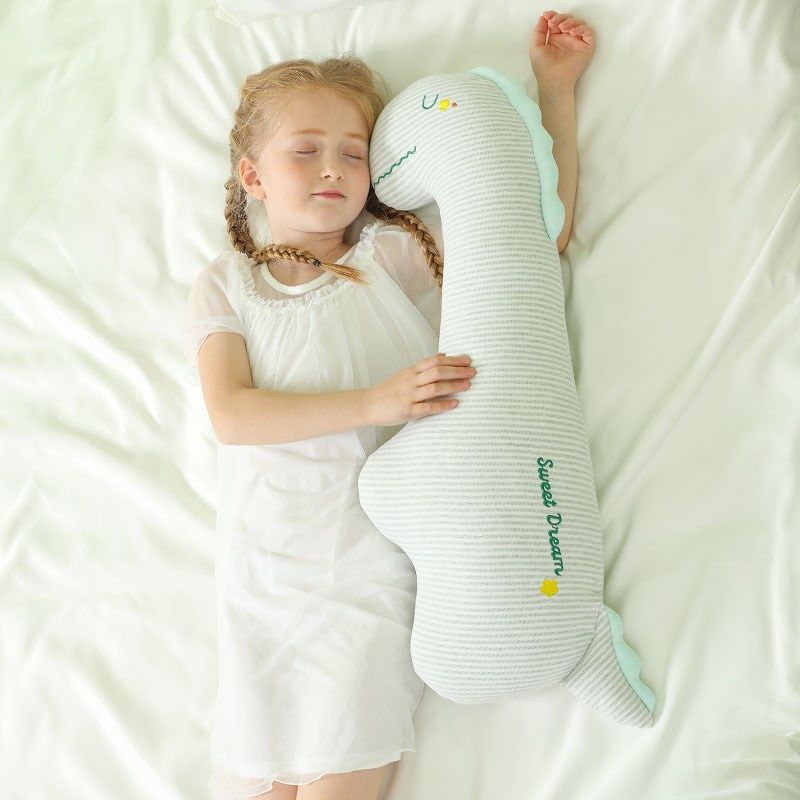 A类婴儿棉小抱枕女生睡觉儿童床上长条枕侧睡夹腿专用.靠枕可拆洗