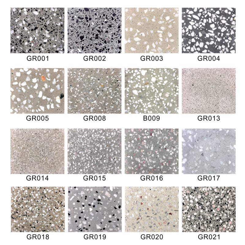 公园学校地铁站地板砖客厅通体商场地砖 无机水磨石砖大板 GR003