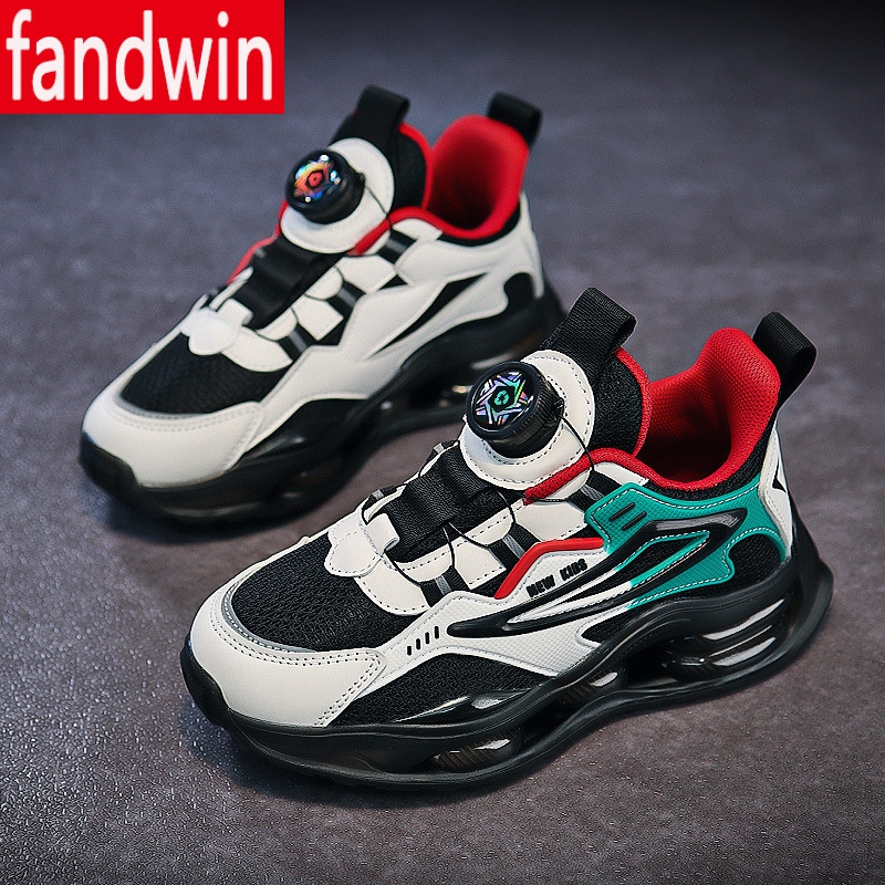 小学生跑步鞋气垫减震轻便网面透气男生网鞋女生运动鞋男孩女孩鞋