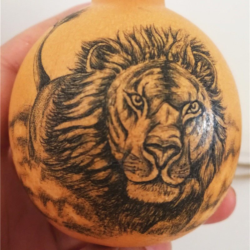 随身文玩把玩手捻k小葫芦手工烙画天然鸡蛋收藏手工艺品摆件一物