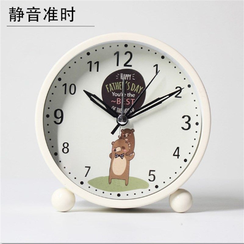 RI0T夜光小闹钟学生用静音钟表台式台H钟时钟一体桌面摆件夜灯座,家居饰品,台钟/闹钟,淘宝优惠券,粉丝福利购,淘宝优惠卷