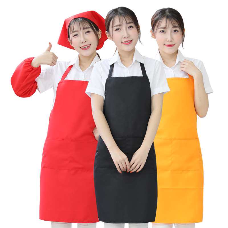 广告围裙定制elogo印字家用厨房防水防油餐饮专用女工作.服订做围