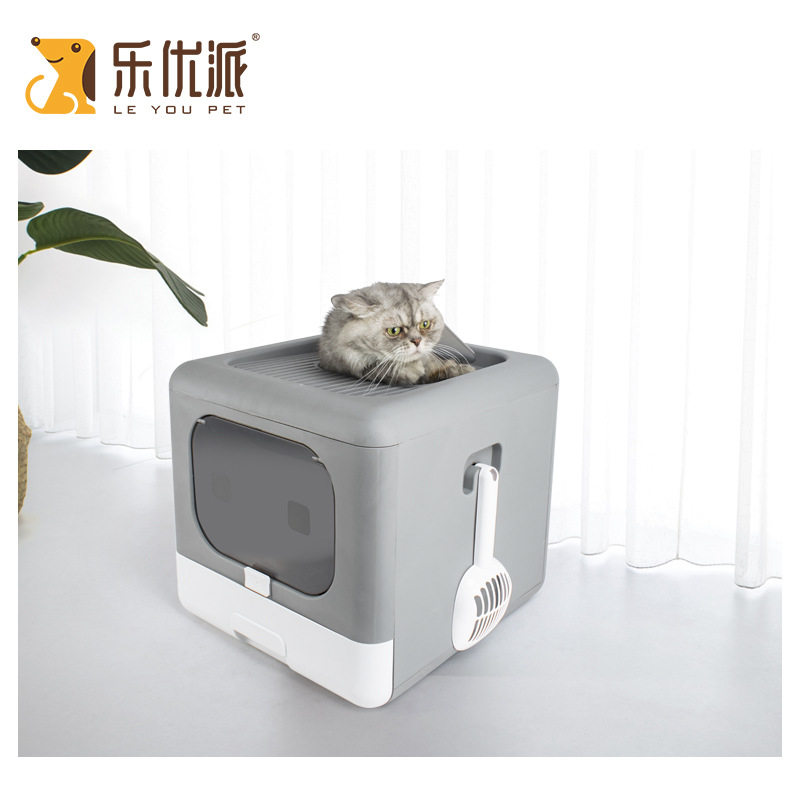 猫砂盆大号猫厕所可折叠r顶入式防外溅便盆全封闭式猫砂盆猫咪用,宠物/宠物食品及用品,拾便袋/拾便器,淘宝优惠券,粉丝福利购,淘宝优惠卷