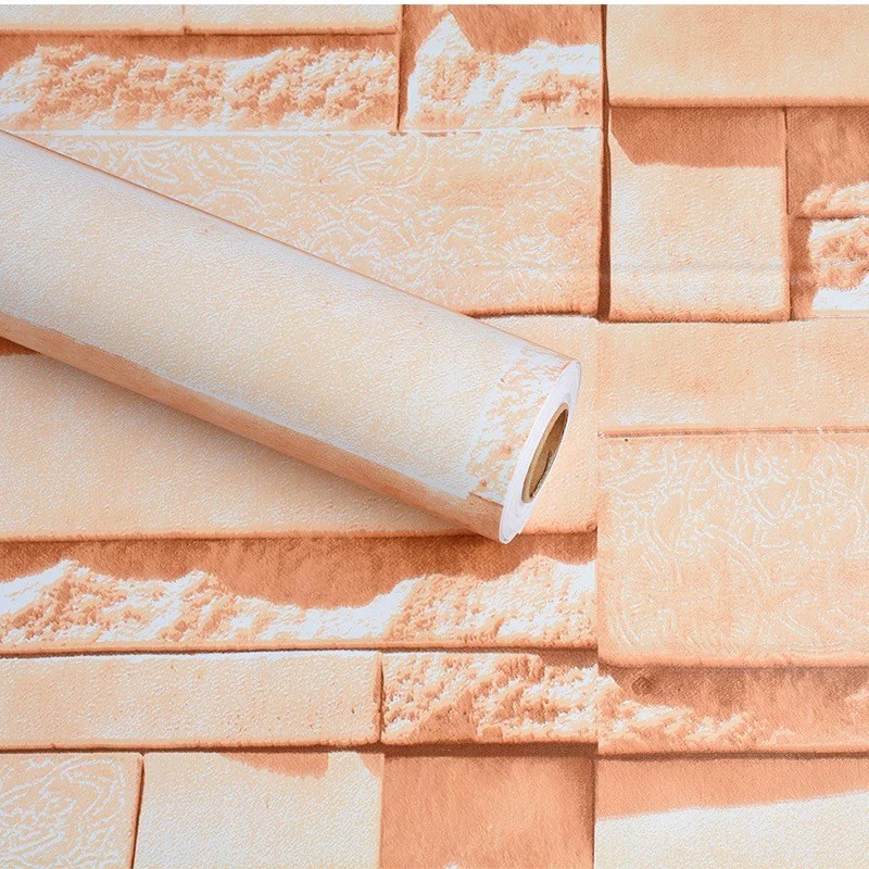 砖纹墙纸自粘背景墙墙贴饭店v壁纸装修防水防潮墙裙贴纸翻新贴墙