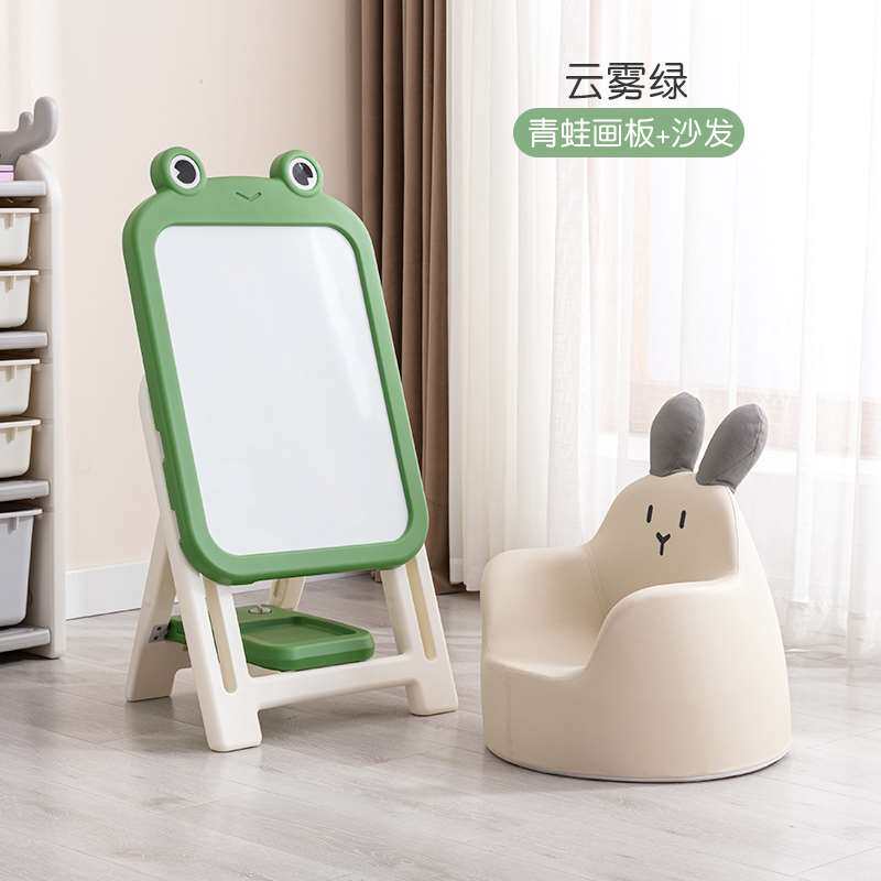南希儿童画板涂鸦板婴幼儿写字板支架式家O用无尘可擦磁性宝宝