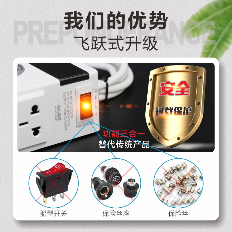 电机风机风扇角磨机调压器电炉保温灯调温控制220V调速开关4000W