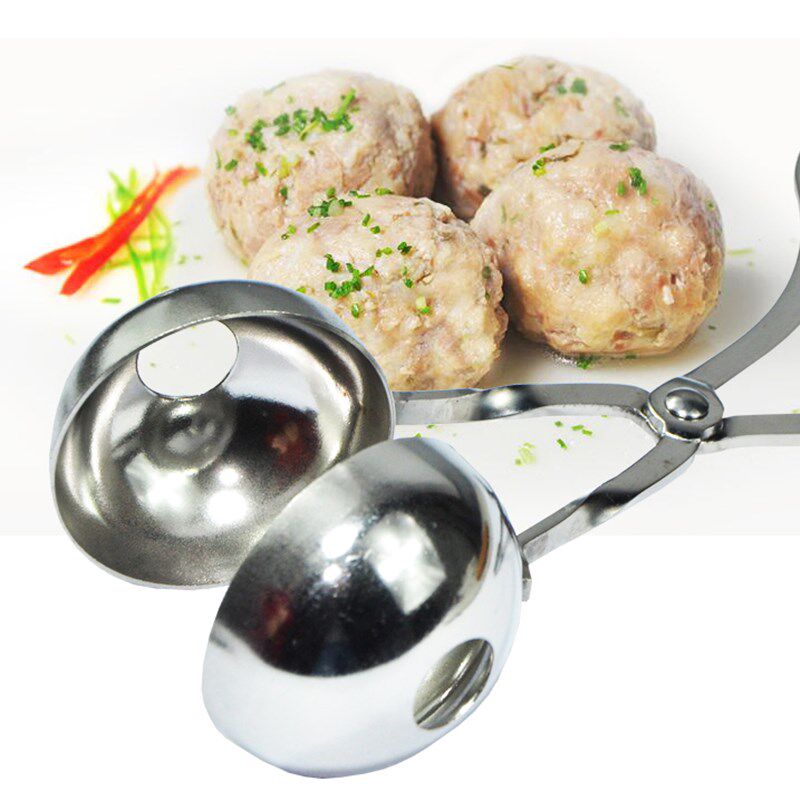 肉丸子制作器厨房神器家用挤肉圆小工具不锈钢炸肉丸夹做饭团模具