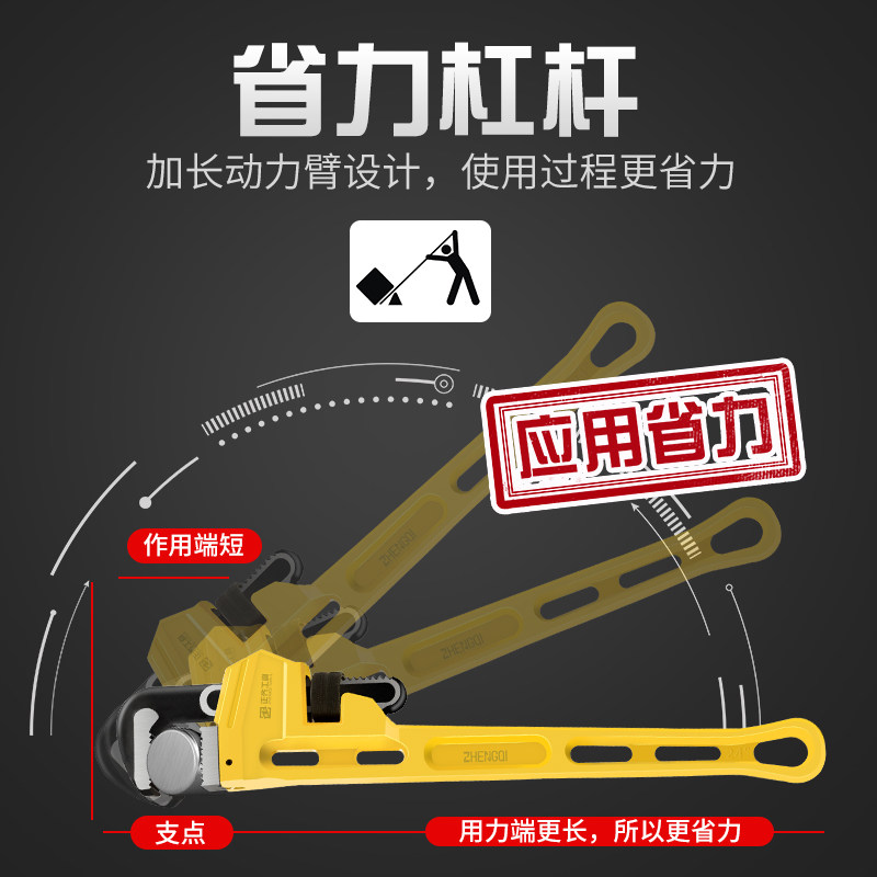管钳管子钳扳手水管大全钳子万能喉 牙 管口神器水喉钳管丝钳管道