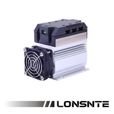 LG3A6075DS三相固态继电器75A直流控交流600VAC散热器风扇一体SSR