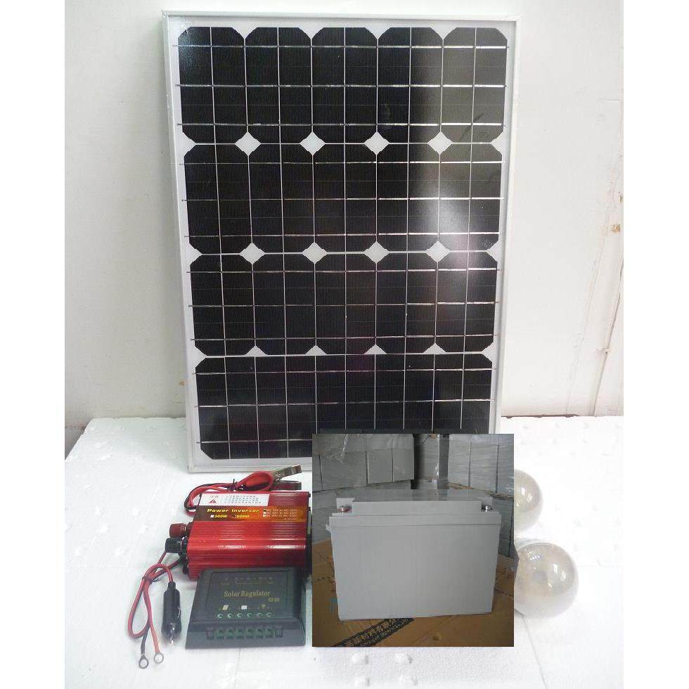 野外200W250W太阳能发电机组太阳能发电站12V和220V输出可以移动