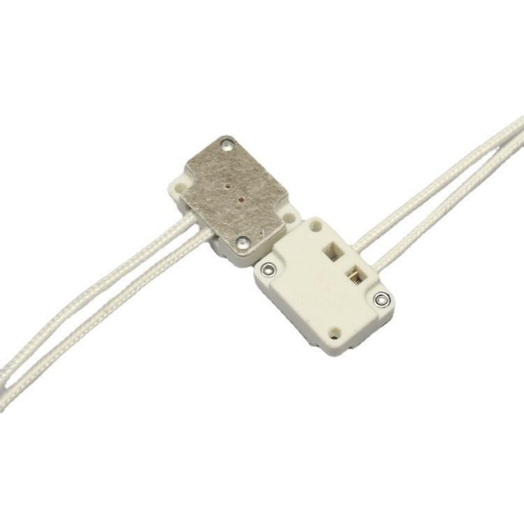 奥林巴斯显微镜灯座 G4 SC-102 长方形灯座 侧方出线 长24mm