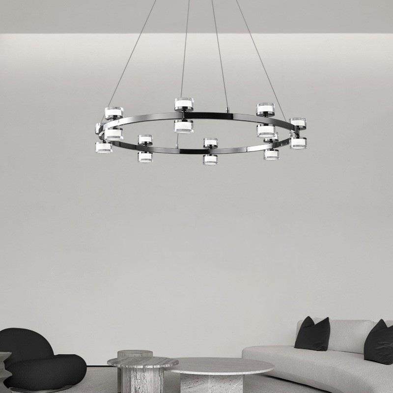 意式极简客厅吊灯现代简约高端大厅灯设计师新款创意别墅卧室主灯