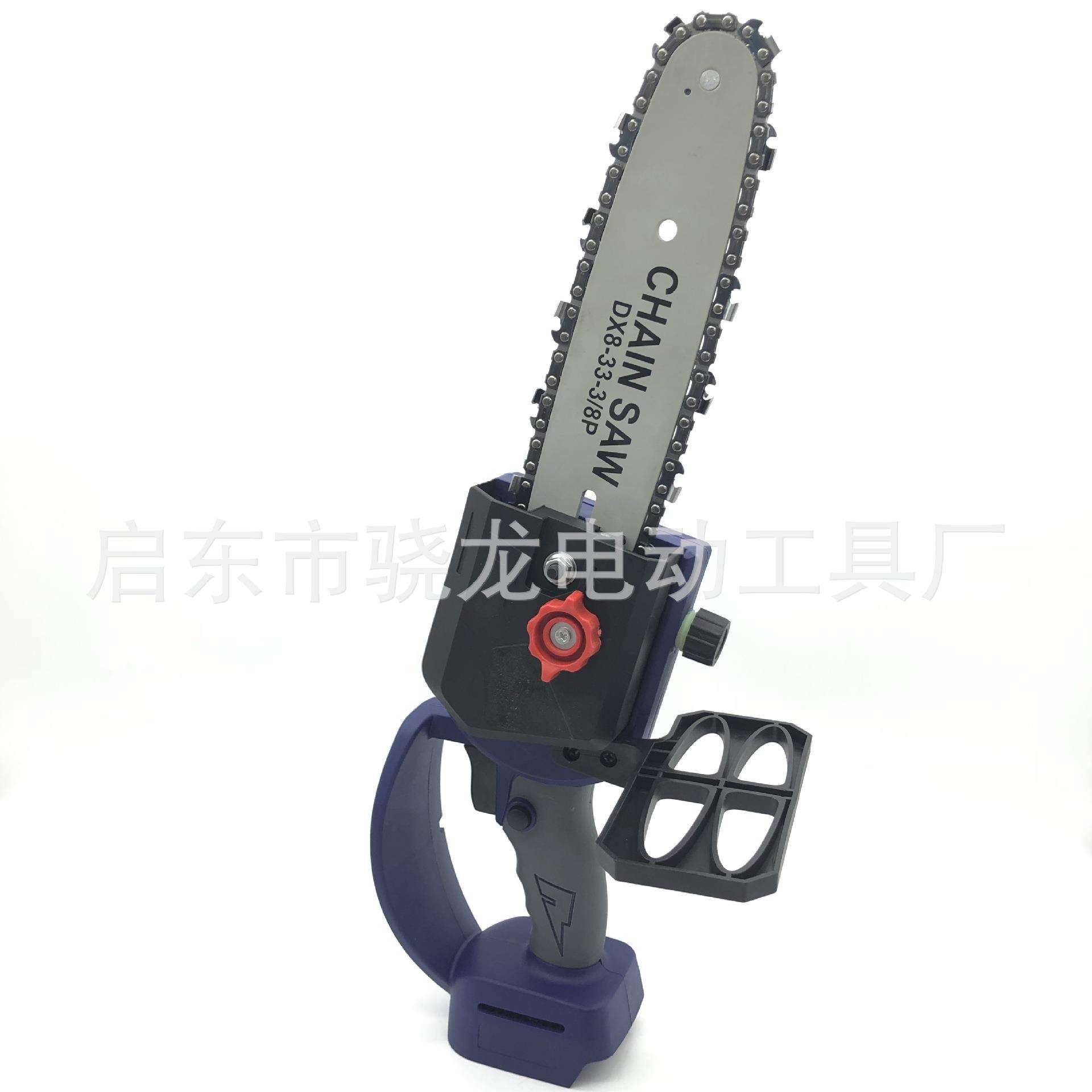 手持电锯小型修枝锯伐木锯单手锯园林锯迷你电链锯木工锯8寸电锯