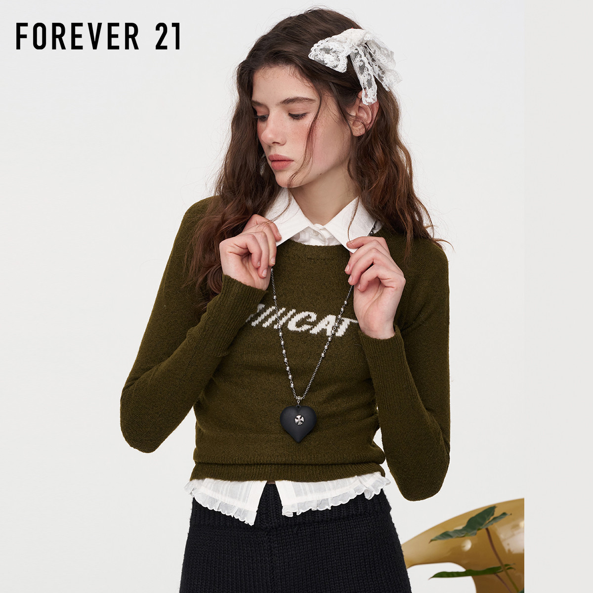 美式辣妹短款字母针织打底