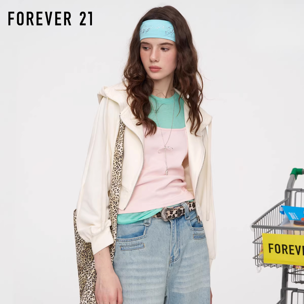 FOREVER21美式连帽卫衣