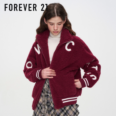FOREVER21美式复古摇粒绒外套