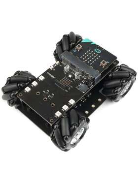 4WD麦克纳姆轮小车 omini全向轮移动 适用microbit makecode编程