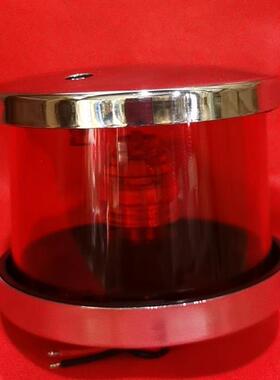 E02282游艇环照灯白光红光绿光灯罩360°12V24V功率3WSS316不锈钢