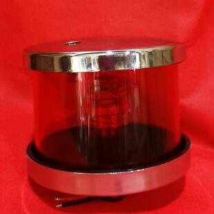 E02282游艇环照灯白光红光绿光灯罩360°12V24V功率3WSS316不锈钢